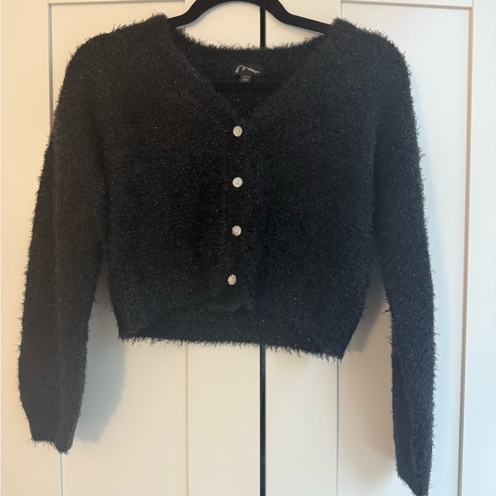 Black Fuzzy Kid’s Sweater